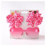 3Pcs/Pack Solid Dot Hair Bows Clip Girls...