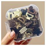 30pcs Beige Mixed Pack Small Clips, Cute Girl...