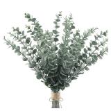 20pcs Artificial Eucalyptus Stems Leaves Green...