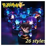 1pc Pokemon Crystal Ball Pikachu Gengar Eevee...