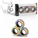 Magnetic Rings Fidget Toy Set Adult Fidget...