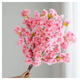 Sakura Artificial Flowers Bouquet for Garden...