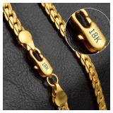 18K Gold/silver plated Color 6mm Full Sideways...