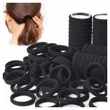 100pcs Black Hair Bands for Women Girls...