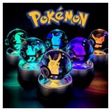 Pokemon Crystal Ball 3D Pikachu Mewtwo Mew...