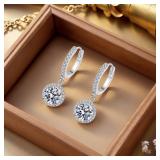 925 Sterling silver plated 1 Carat Moissanite...