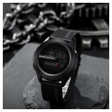 Multi functional electronic watch men's large...