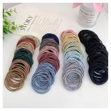 100PCS/Set Women 3.5CM Basic Nylon Elastic Hair...