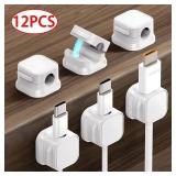 12pcs Magnetic Cable Clip Cable Holder Adhesive...