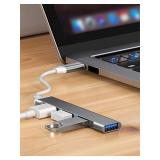 4-Port Multi-Splitter Type C Hub USB Adapter...