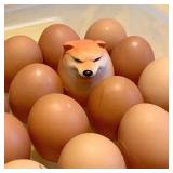 Creative Shiba Inu Realistic Egg Shape PVC Desk...