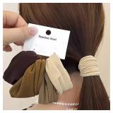 4 Set Solid Widen Thicken Hair Band Ropes Women...