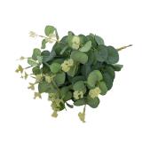 20PCS Green Fake Plants Silk Eucalyptus Leaf...