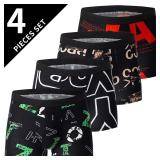 4piece Men's European And American Size Printed...