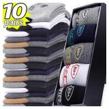 10pairs Breathable Cotton Sports Stockings Men...