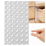 100Pcs Self Adhesive Door Stopper Rubber Damper...