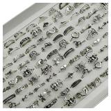 20 pcs Lot Punk Finger Ring Set For Men Women...