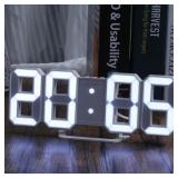 3D LED Digital Clock Wall Decoration Glow Night...
