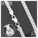 925 silver plated 5mm Full Sideways Necklace...