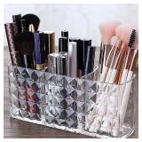 2Pcs Diamond Patterned Mirror Cabinet Storage...