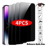 4PCS Privacy Screen Protector For iPhone 14 Pro...
