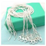 10PCS LOT Wholesale 925 Sterling silver plated...