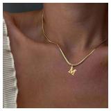 A-Z Alphabet Gold Plated Stainless Steel...