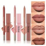 Matte Lipliner&Lipstick Set,Waterproof, Long...