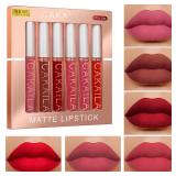 CAKAILA 6-Color Lip Gloss Lipstick Set Liquid...