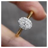 Huitan Trendy Women Wedding Rings Luxury Two...