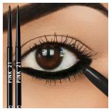 2pcs Waterproof & Sweat-Proof Black Eyeliner...