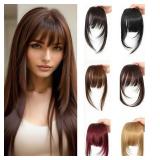 Synthetic Hair Clip-In Bangs Cut Wispy Fringe...