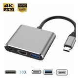 3-in-1 USB-C Hub:type-c 3in 1...