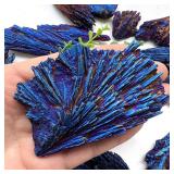Natural Black Tourmaline Peacock Feather...