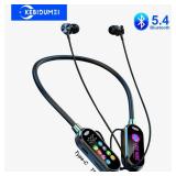 Color Screen Bluetooth 5.4 Earphones Neckband...