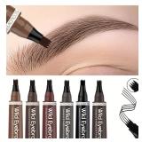 2 pcs 6 Colors 1pc Eyebrow Pen Waterproof 4...