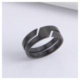 Skyrim Stainless Steel Ring for Men Women Black...