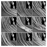 10PCS Wholesale Pure 925 Sterling silver plated...