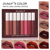 6Pcs matte color lasting lip gloss set...