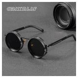 CRIXALIS Polarized Round Sunglasses ND9...