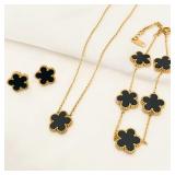 3-Piece Set of Plum Blossom Five-Leaf Flower...