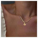 A-Z Alphabet Gold Plated Stainless Steel...