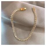 Luxury Roman Crystal Geometric Chain Bracelets...