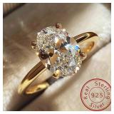925 Sterling Silve 1-8CT Zircon Gorgeous Shiny...