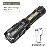 High Power LED Flashlight Powerful TYPE-C...