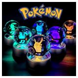 Pokemon Crystal Ball 3D Pikachu Mewtwo Mew...