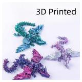 14cm 3D Printed Magic Wing Dragon Movable Joint...