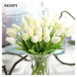 10pcs Tulips Artificial Flowers Real Touch...