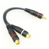 2 RCA Male to 1 RCA Female OFC Audio Splitter...