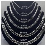 1pc Men's 925 Sterling silver plated Necklace...